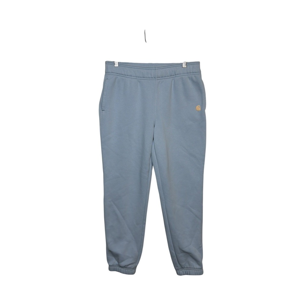 Carhartt Sweatpants Women Medium M 8-10 Light Blue Relaxed Fit Fleece Joggers